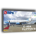 1/72 Scale Plastic Model Aircraft Kit Of C-40A Clipper United States Airliner Grey Unpainted And Unassembled Box Cover