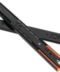 Three Section Buffer Drawer Slides For Cabinets With Smooth Glide And Soft Close In Black Bronze Finish Boss Level Everyday Cabinet Upgrade