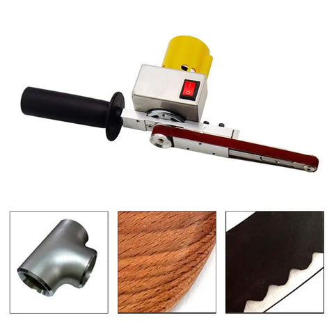 Nifty Mini Electric Belt Sander Packed With A Grippy Handle And Ten Sturdy.4 By 13 Inch Sanding Belts Boasts Seven Smooth Speed Settings.