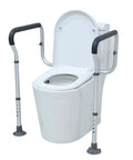 Sturdy As Nails Aluminum Toilet Safety Handle Kick Butt On Slips Protects Your Elders Rust Proof Grab Bar on standard toilet.