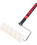 Durable 9 Inch Paint Roller Kit With Extended Telescopic Pole And Non Slip Grip, featuring a plush roller and grip handle.