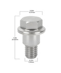 2 Pack Heavy Duty Shoulder Bolts For Riding Mower Deck Suspension And Chassis Hardware Cross Reference 532196539 stainless steel bolt with size details