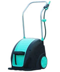 Portable Metal Hose Reel Cart With Smooth Rolling Wheels And Easy Step Operation Garden Hose Organizer with sturdy handle.