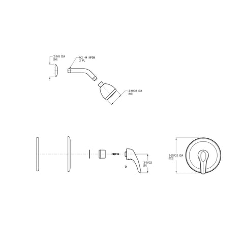 Slick Single Handle Shower Faucet Trim Kit In Polished Chrome Finish With Hella Water Efficient Invigorating Spray For A Smooth Bathroom Upgrade Ada Compliant Design Valve Not Included