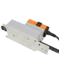 Heavy Duty HVAC Ventilation Ball Valve Linear Actuator For Damper Slide Valve Adjustment Runs Dead Straight With Hella Tough Build and Sweetly Optimized Airflow close-up of actuator