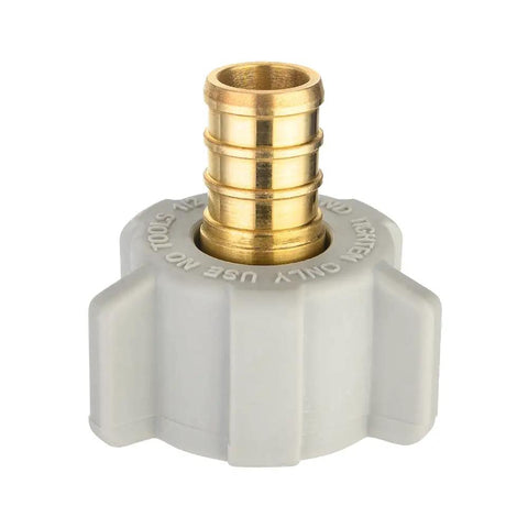 10 Piece PEX Swivel Adapter Fittings Half Inch PEX To Half Inch Female NPT Brass Crimp Lead Free For PEX Tubing Systems Great For DIY Home Plumbing Works With Stainless Steel Clamp And Copper Crimp Rings ASTM F1807 NSF Certified brass PEX swivel adapter