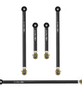 Beefed-Up 4X4 Camp Series Rear Adjustable Control Arm And Track Bar Kit For Toyota 4Runner 03-24 in charcoal finish