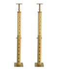 Two Pack Adjustable Basement Floor Jack To Keep Your Home Solid Heavy Duty Joist Screw Support For Crawl Spaces Leveling Tool, metal construction.