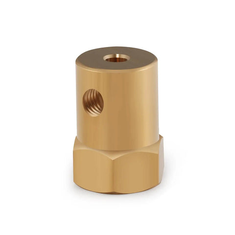 4 Pack Hex Couplers With 4mm Bore Brass Shaft Couplings For RC Cars And Model Motors, Durable shaft coupler