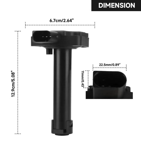 Dimensions of Oil Level Sensor Replacement For BMW 3.0L I6 Gas Engines Including 128i 135i 328i 335i 535i 550i And Z4 SDrive 35i 2011 2016