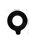 2 Piece Bucket Pin Shim Kit For Excavator Vibration Dampening And Noise Reduction Rubber Washers For Construction Machinery Durable Wear Protection Built To Last Shielding For Bucket Linkage And Heavy Equipment Maintenance With Engineered Rubber, 8cm black rubber washer