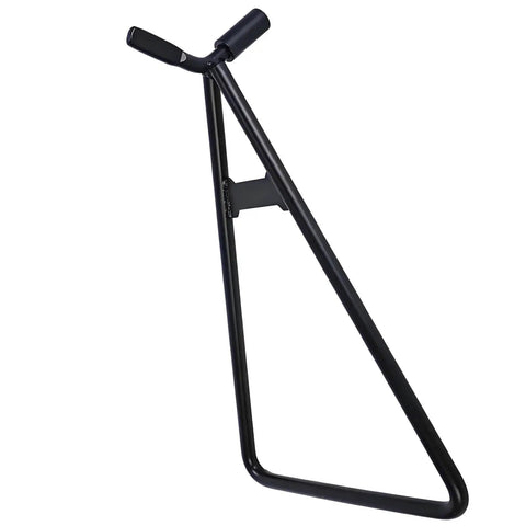Heavy Duty Dirt Bike Triangle Kickstand With Solid Steel Construction, Rear Side Wheel Holder for 80-500cc, front view