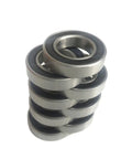Stack of Cool Bimetal Seal Shield Micro Deep Groove Ball Bearing 626RS Size 6x19x6mm ABEC-1 Hybrid Ceramic Build for industry use.