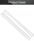 14 Inch Cold Rolled Steel Drawer Slide Glide Kit With Two Section Ball Bearing Track, Heavy Duty White Cabinet Drawer Runner pair