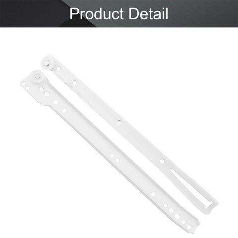 14 Inch Cold Rolled Steel Drawer Slide Glide Kit With Two Section Ball Bearing Track, Heavy Duty White Cabinet Drawer Runner pair