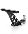 CNC Aluminum Drop Hitch Receiver For 1to24 RC Crawler SCX24 Upgrade Pack Of 2 in black, viewed at an angle