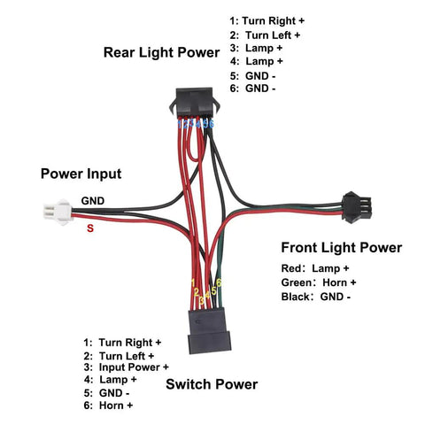 Ebike Light Kit With Horn And Turn Signal Tail Light Front Headlight 400 Lumens Fits Rear Rack Mount Holes 50mm To 80mm For 24V 36V 48V Ebikes Not Compatible With Waterproof Controller No Brake Light