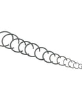 Pro Grade 310-Piece Round Wire C Clip Snap Ring Set, 14 Sizes For Holes 7mm To 30mm, Internal Retaining Rings Kit displayed in a line.