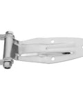 Heavy Duty Stainless Steel Truck Trailer Door Hinge For Refrigerated Trailers And Long Hauls Tough As Nails Built To Handle Rough Roads Ultra Durable Low Maintenance 8x3.8x1in Size Stand Up To Marine Environments And Tough Fleet Use. stainless trailer door hinge, side view