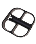 Close-up of black Kids Bicycle Pedals 1 Pair Non Slip Replacement For Kids Bike And Tricycle Easy Install Durable Pedals