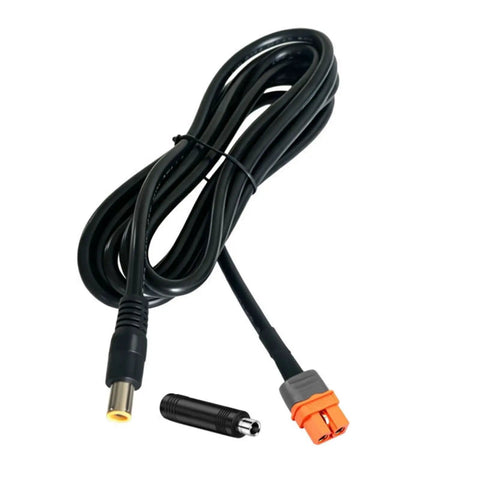Kickin Ass Xt60iF Female To Dc7909 Male Cable For Solar Panels And Portable Batteries, handles sixty volts, 1.5 meters long.