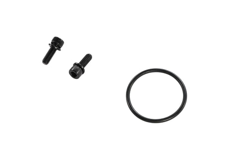 Heavy Duty Rear Parking Brake Actuator Kit For Chevy GMC Buick Cadillac Cars Oem Grade Replacement includes two black screws and an O-ring.