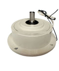 Reverse Micro Magnetic Powder Clutch With Single Axis Brake System for Precision Motion Control showing front view in white.