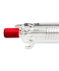 Side view of RECI CO2 Laser Tube 90W To 100W Glass Tube 1240Mm Length 80Mm Diameter for engraver and cutter replacement.