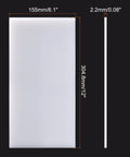 Dimensions of UHMW Sheet 6.1 X 12 Inch White Ultra High Molecular Weight Polyethylene Board Heavy Duty Plastic for Bearings