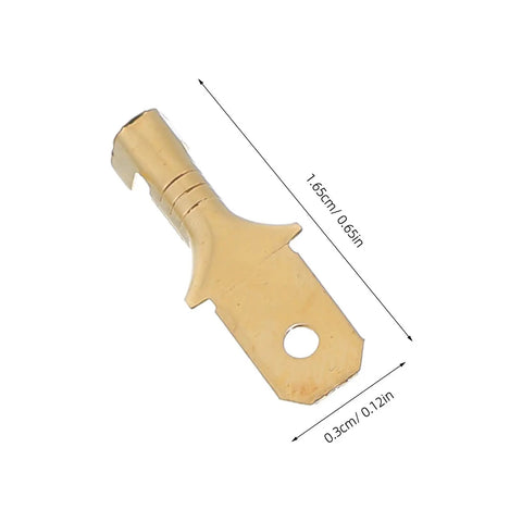 Dope 900 Piece Spade Connector Kit With Solid Copper Terminals And Secure Plastic Shells For Quick Wire Splicing Effortless Car Audio Installation And Electrical Repair Jobs That Hit Hard, gold spade terminal 1.65cm