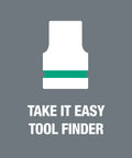 Zyklop Bit Socket Set Three Eighths Inch Drive Seven Pieces With Holding Function Color Coded Size Finder illustration