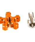 Aluminum Clutch Cable Adjuster For Motorcycle M8 1.25 Thread Orange Finish Durable Lightweight Wire Tensioner For Brake And Clutch Cables Replacement Upgrade