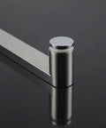Close-up of a Stainless Steel Shower Door Handle Kit With Towel Bar For Glass Doors And Shower Enclosures 40 Cm Easy Install