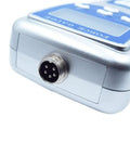 Heavy Duty Digital Force Gauge With 100 Kg Capacity Dual Hook Tension And Compression Tester For Industrial Lab And Quality Control Applications Push Pull Gauge FG5100, side port view