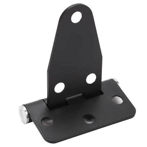 Stainless Steel T Hinges Set For Doors And Gates, Heavy Duty T Strap Hardware, six-hole mounting, black finish