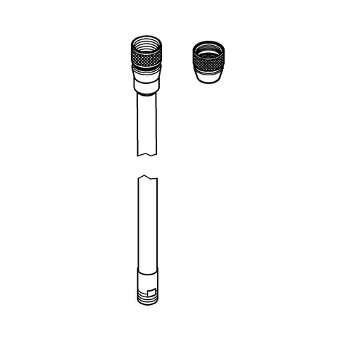 Diagram of Metalflex Hose 59 Inch Replacement For Kitchen Faucets In Chrome Durable Flexible Metal Tubing