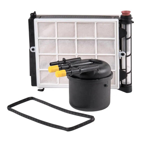 Diesel Fuel Filter For Ford 6.7L Power Stroke F250 F350 F450 2017 And Up Replaces FD4625 with gasket, filter, and housing visible