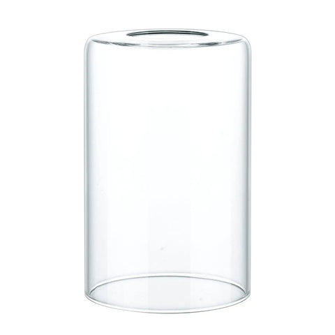 Clear Lipless Glass Lamp Shade Cylindrical Light Cover With Fitter Opening Replacement For Chandeliers And Sleek Bathroom Vanity Lights And Pendants Pack Of 2
