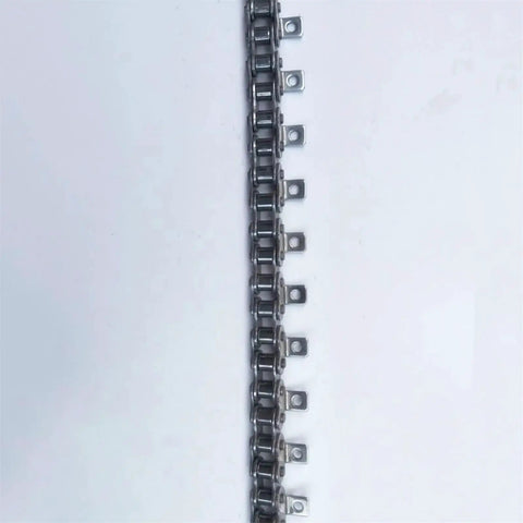 Heavy Duty 1.5Meter Stainless Steel Roller Conveyor Chain With Bending Plates For Industrial Drive Systems And Silent Transmission Power Moves, side view