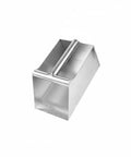 Stainless Steel Dustpan And Grain Scooper With Rugged Ergonomic Handle For Debris Cleanup In Workshops Warehouses Farms And Home Use Heavy Duty 201 Stainless Steel Construction For Quick Efficient Cleanup, angled view