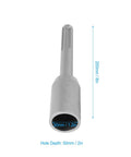 Your Go To T Post Driver For Standard Steel Posts 20cm Length Includes Hammer Drill Attachment And 5 Pit Shank 30mm Heavy Duty Fence Post Tool For Small Signs And Shallow Posts with measurements labeled