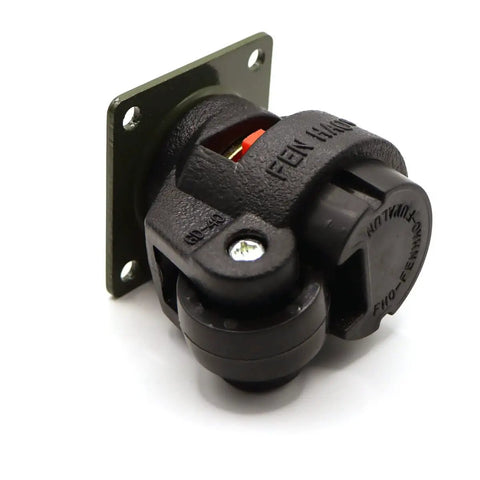 Heavy Duty Nylon Swivel Casters With Adjustable Leveling Base For Tool Carts And Work Benches Featuring Non Marking Rollers Secure Lock Brake floor friendly grip close-up of the caster.