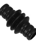 Close-up of the Insulated Rubber Steam Wand Sleeve for Camping Coffee Makers, durable ribbed black rubber protector.