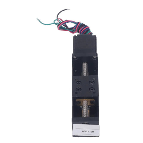 Top Shelf Mini Linear Rail Stage With Integrated Stepper Motor 50Mm Smooth Glide Travel For Xyz Precision Positioning top view