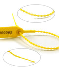 Yellow Numbered Security Zip Ties With Tamper Evident Seal Tags Pull Tight Self Locking Disposable Safety Locks For Fire Extinguishers