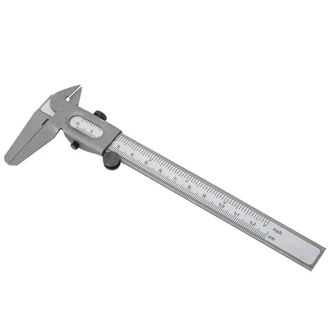 High Precision Vernier Caliper with Dual Metric and Inch Readings, 5 Inch Metal Caliper for Inside and Outside Measurements.