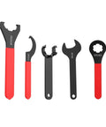 Premium ER Nut Collet Wrench Kit For ISO20 25 30 And ER8 11 16 20 25 32 40 Spindle Sets with various wrench sizes.