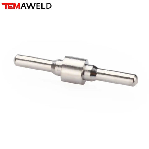 Premium 40-Piece Pt31 Plasma Cutter Consumables Kit Includes Long Life Electrodes Tips And Nozzles For 40-Amp Machine To Keep Cutting Smooth And Durable: Close-up of a plasma cutter electrode.