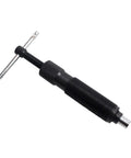 Heavy Duty Hydraulic Ram Thread Gear Puller For Bearing Separators And Pulleys Removal Built Like A Tank For Ten Ton Press. Black steel tool.