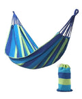 Colorful Cotton Hammock For Outdoors Portable Hanging Bed Hiking Friendly Single Person Garden Swing Canvas Travel Bed Camping Sleeping